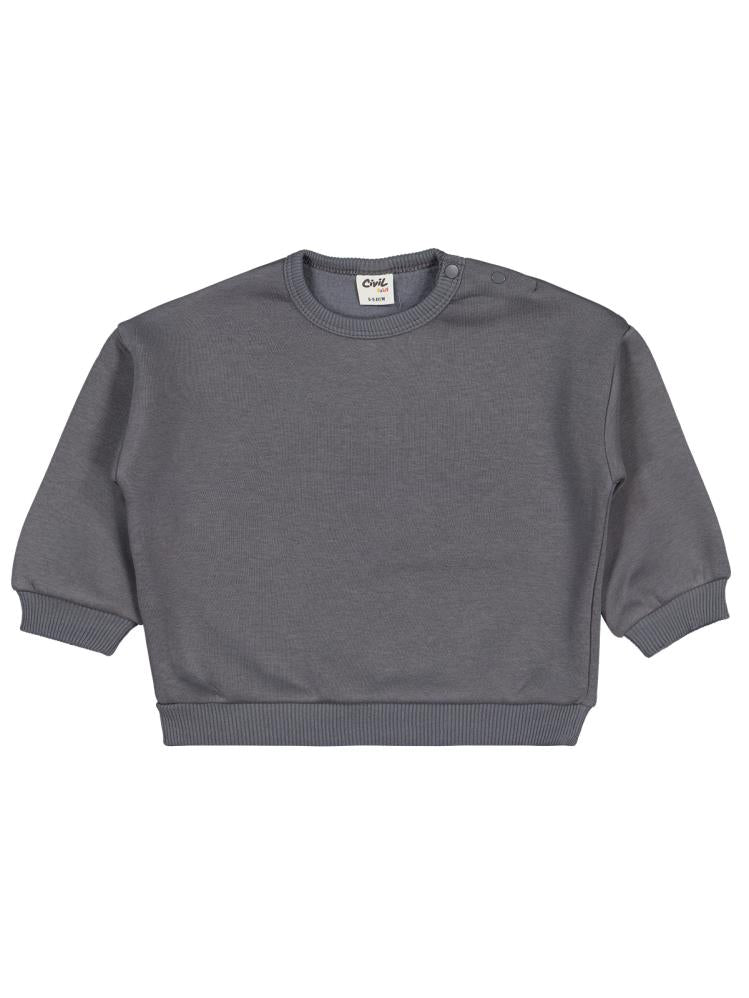 Civil Baby Basic 6-18 Ay Sweatshirt - Gri