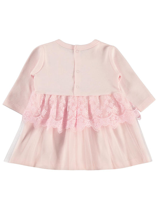 Civil Baby Fırfır Tüllü 3-12 Ay Elbise - Pembe