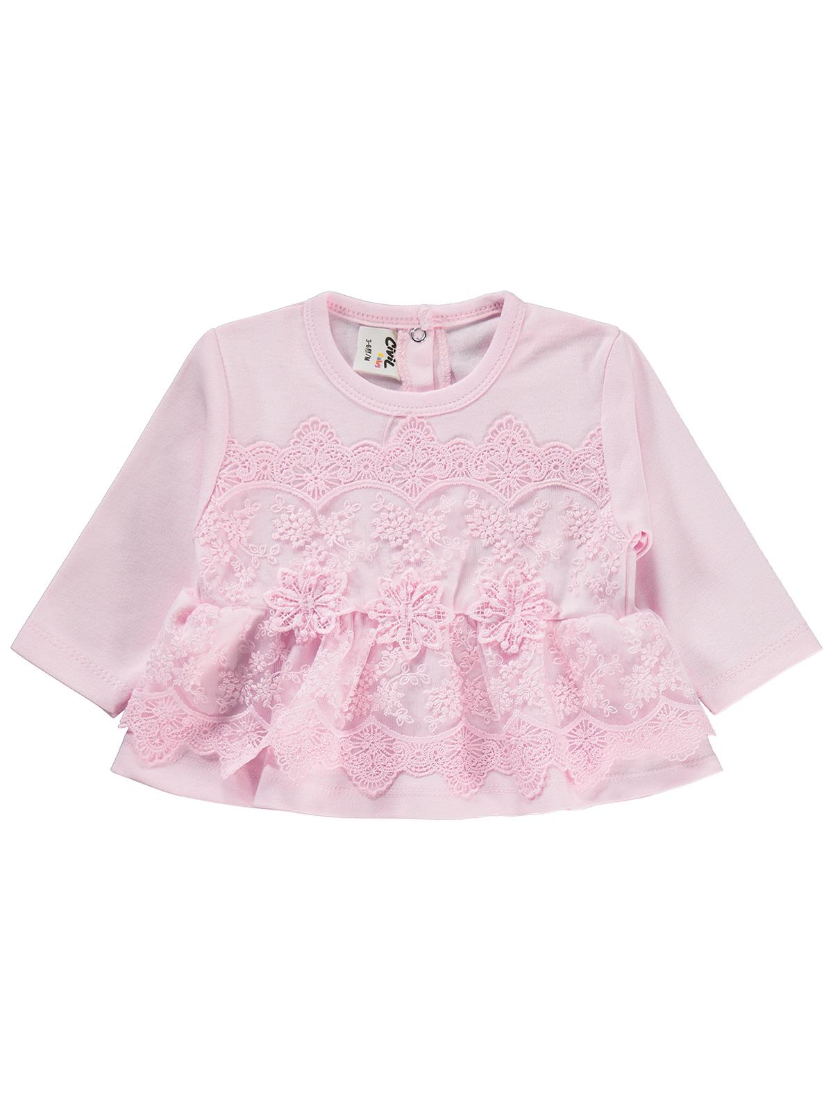 Civil Baby Fırfır Tüllü 3-12 Ay Takım - Ekru