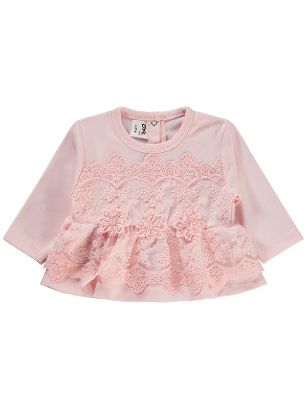 Civil Baby Fırfır Tüllü 3-12 Ay Takım - Ekru