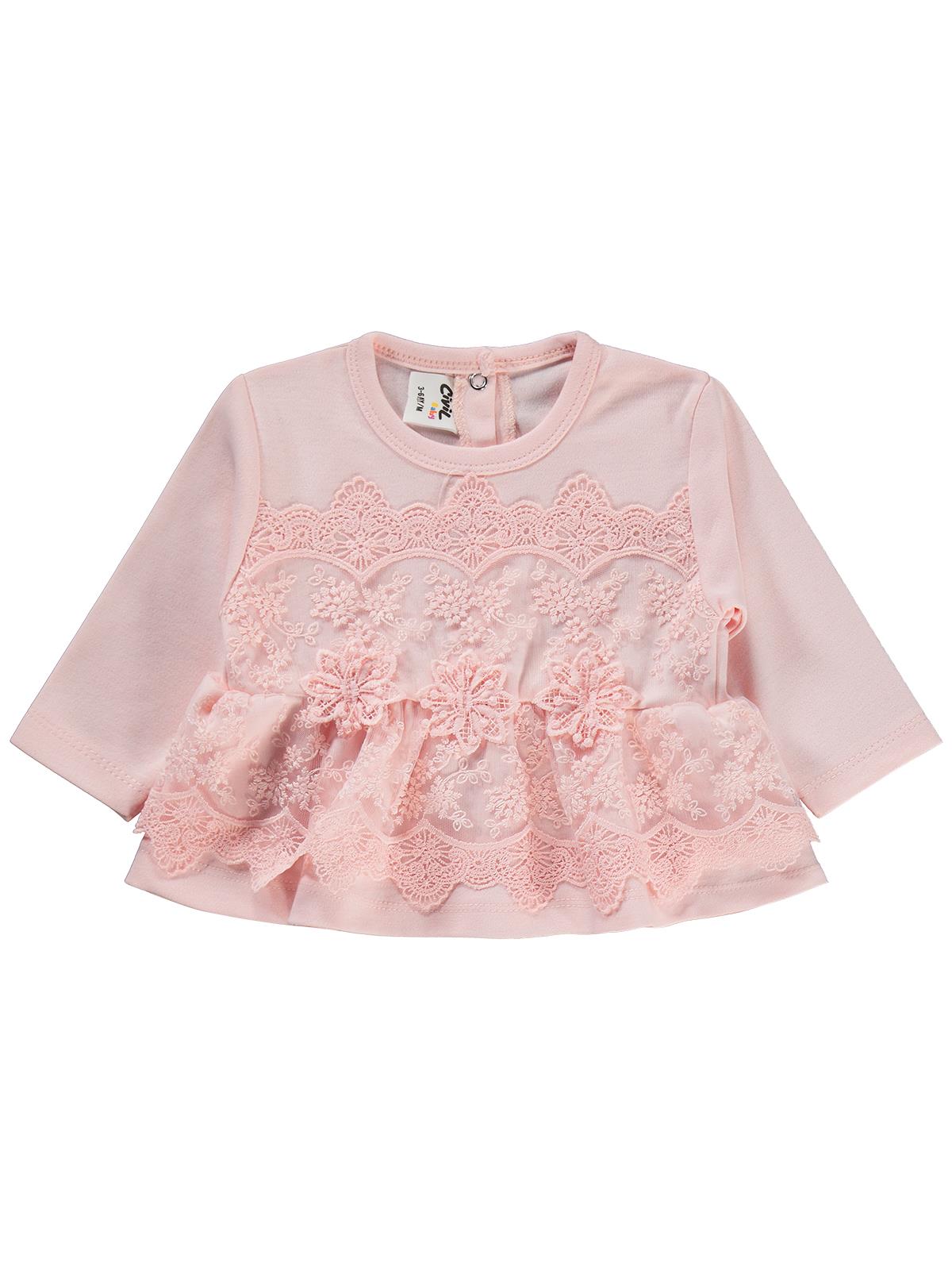 Civil Baby Fırfır Tüllü 3-12 Ay Takım - Ekru