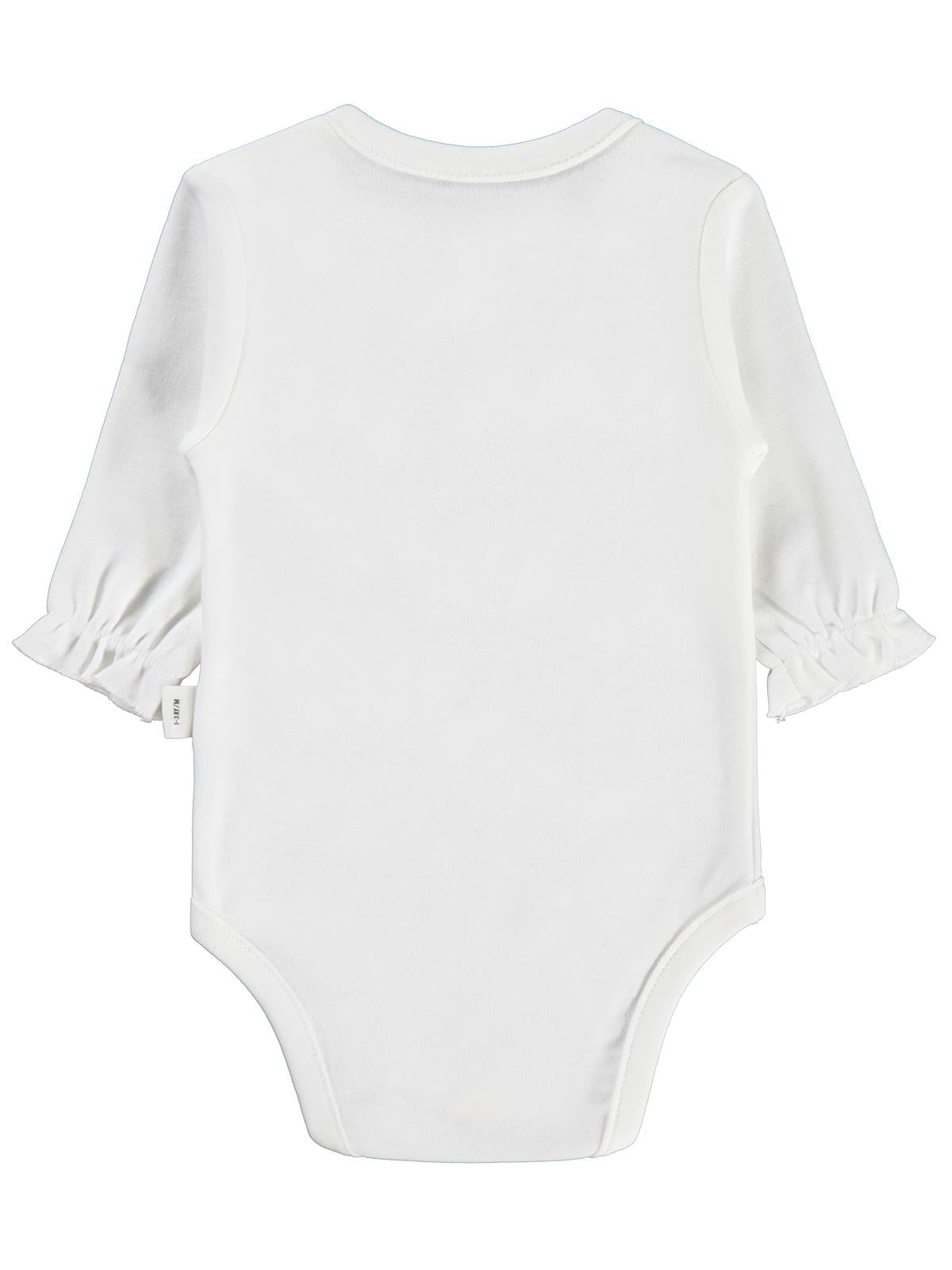 Civil Baby Brodeli 1-18 Ay Çıtçıtlı Badi - Ekru