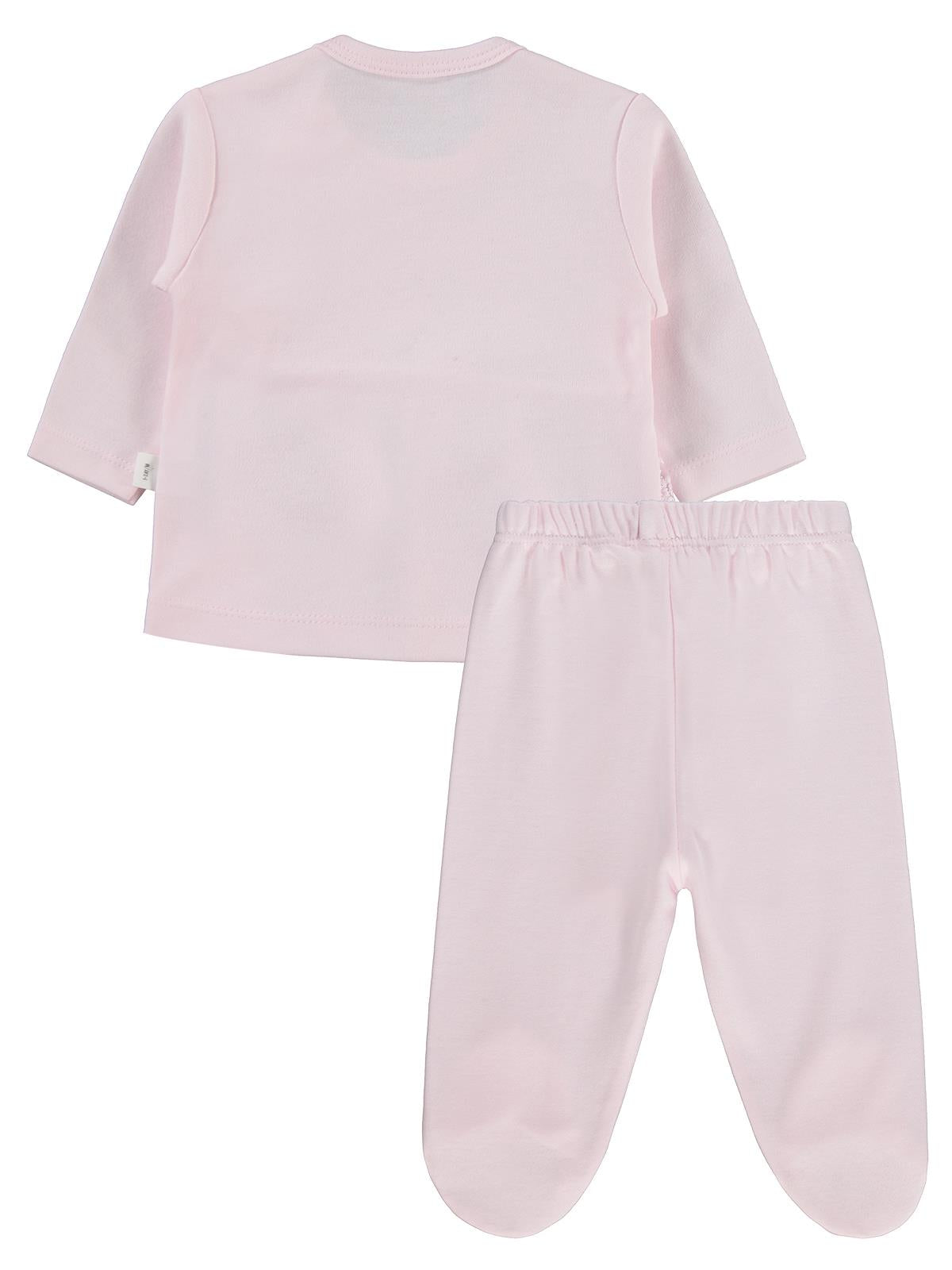 Civil Baby Fırfır Tüllü 1-9 Ay Pijama Takımı - Ekru