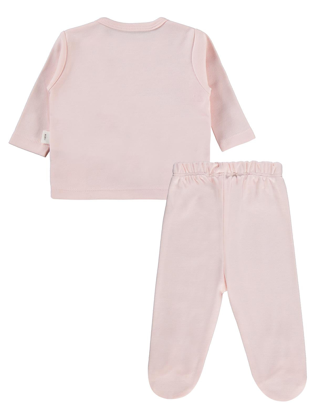 Civil Baby Fırfır Tüllü 1-9 Ay Pijama Takımı - Ekru