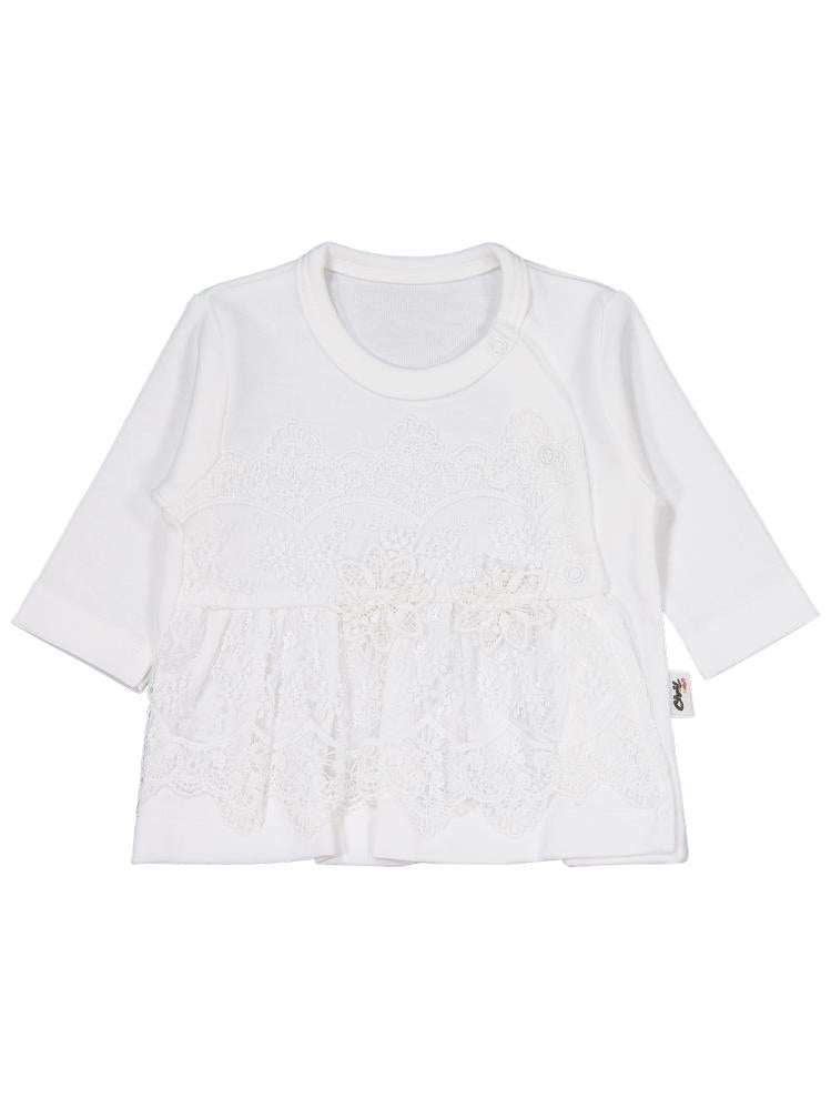 Civil Baby Fırfır Tüllü 0-1 Ay Zıbın Takımları - Ekru