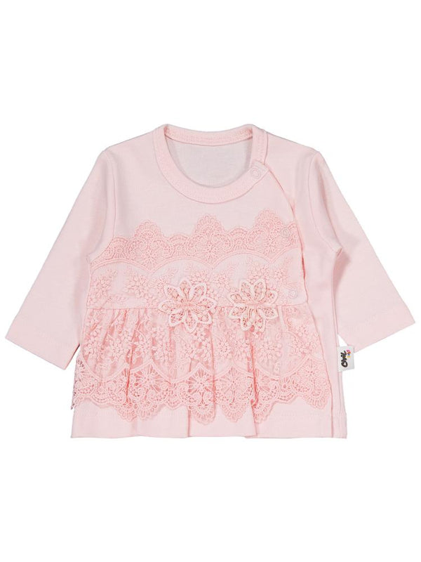 Civil Baby Fırfır Tüllü 0-1 Ay Zıbın Takımları - Ekru