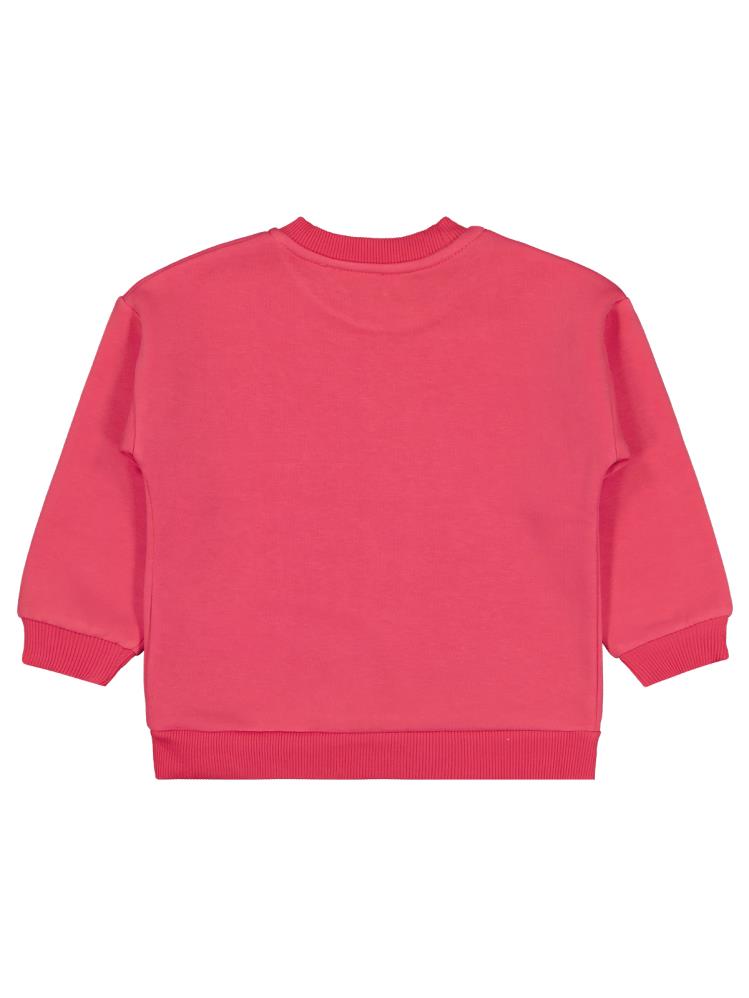 Civil Girls Çiçek Baskılı 2-5 Yaş Sweatshirt - Kırmızı
