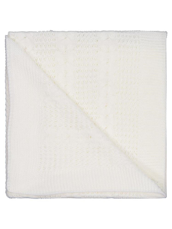 Civil Baby Saç Örgülü  Düz Battaniye - Bej