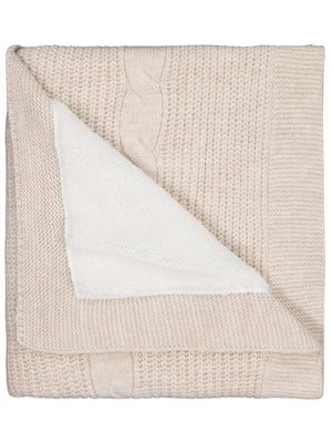 Civil Baby  Çizgili Velsoftlu Hattuş Battaniye - Bej