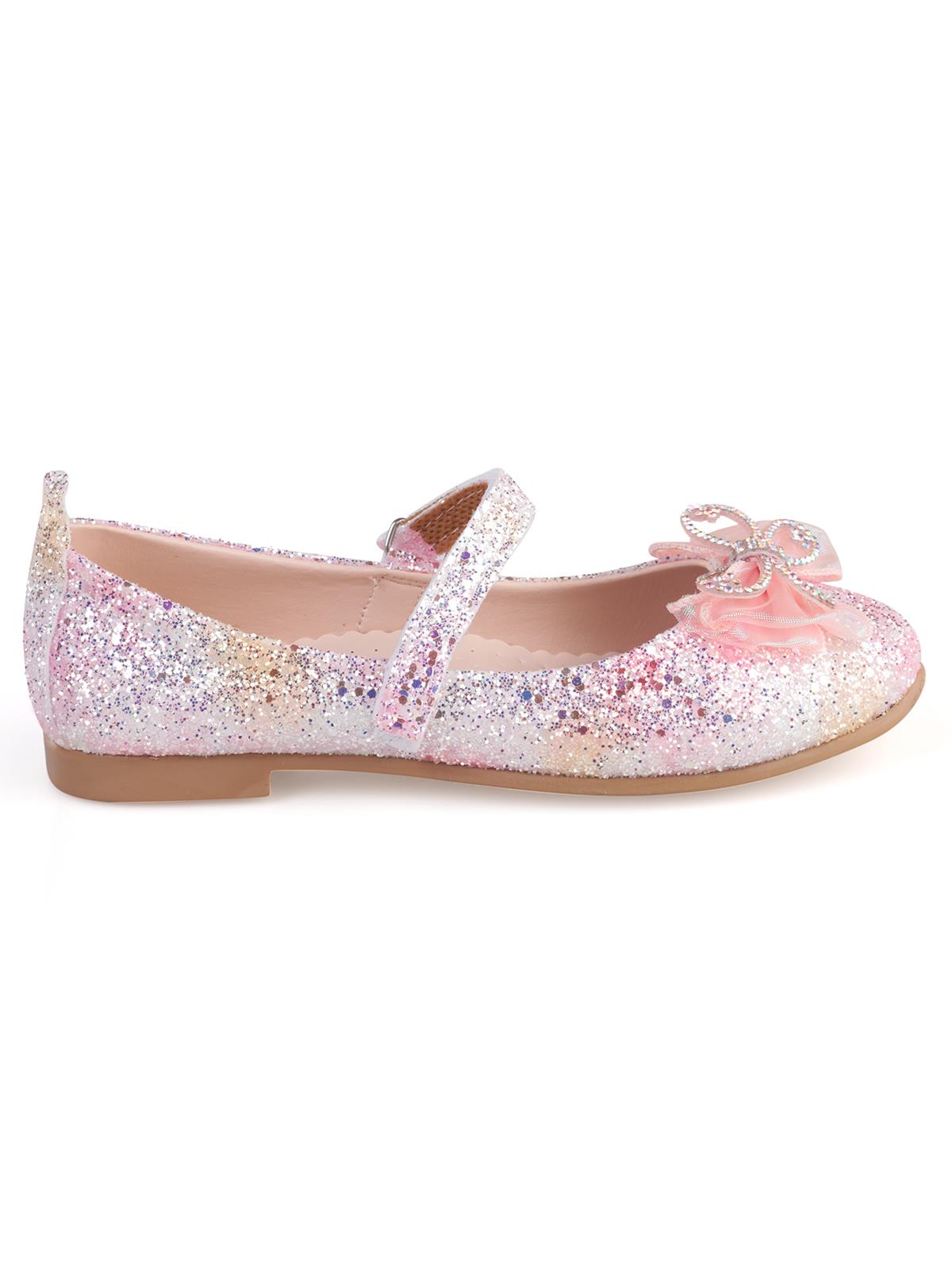 Civil Girls Kelebek Aksesuarlı 31-36 Numara Babet - Mavi