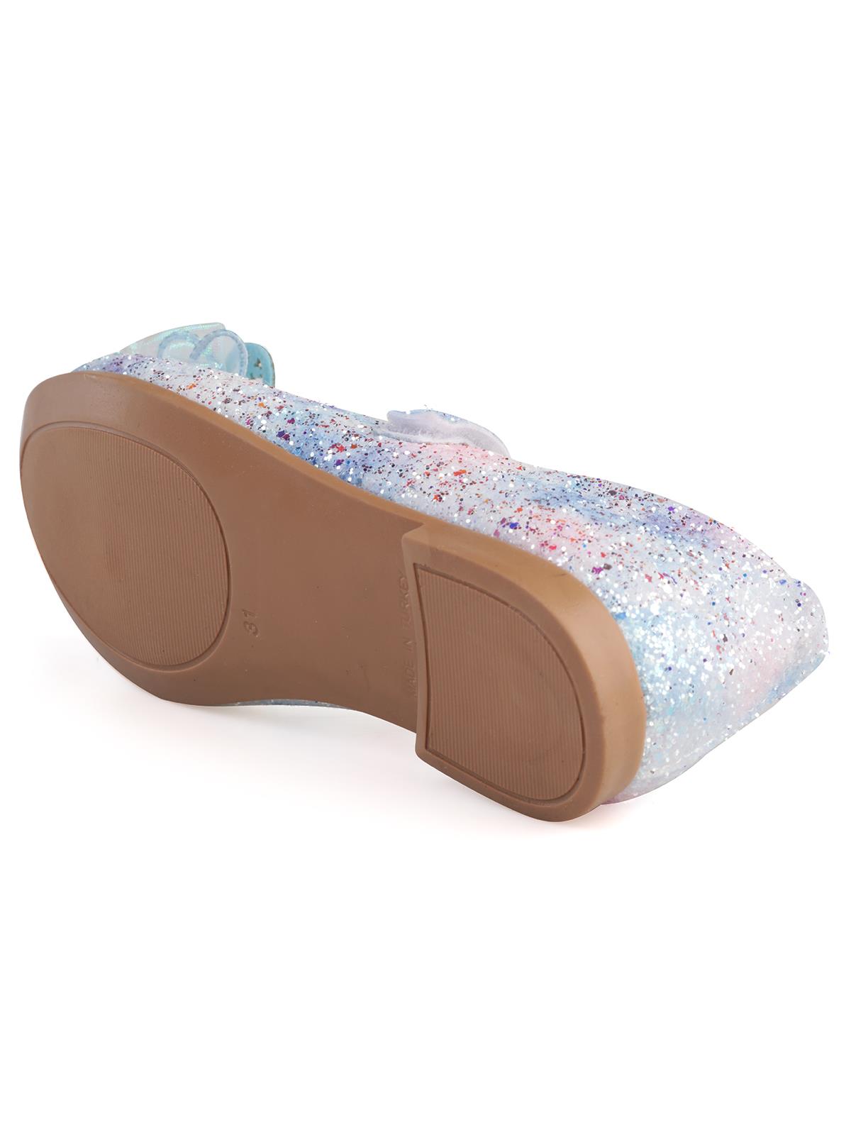 Civil Girls Kelebek Aksesuarlı 31-36 Numara Babet - Mavi