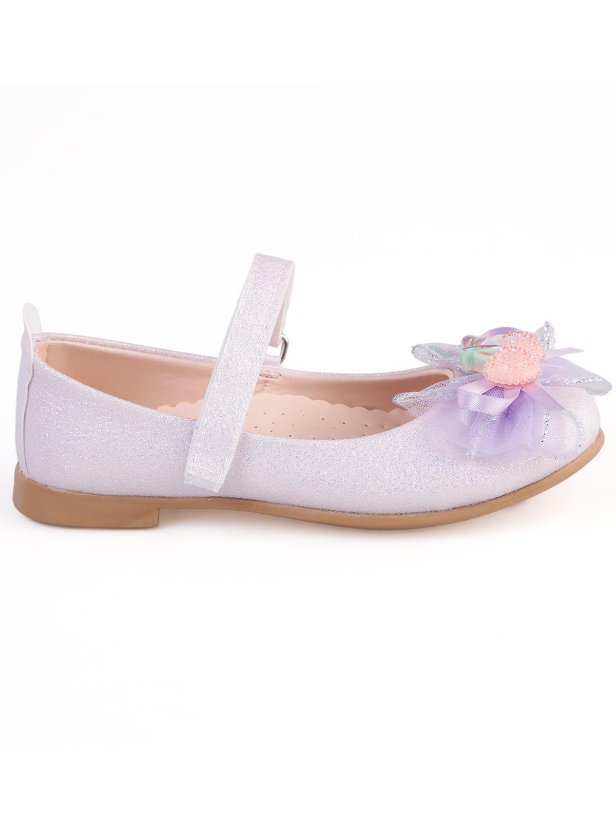 Civil Girls Kiraz Aksesuarlı 26-30 Numara Babet - Lila