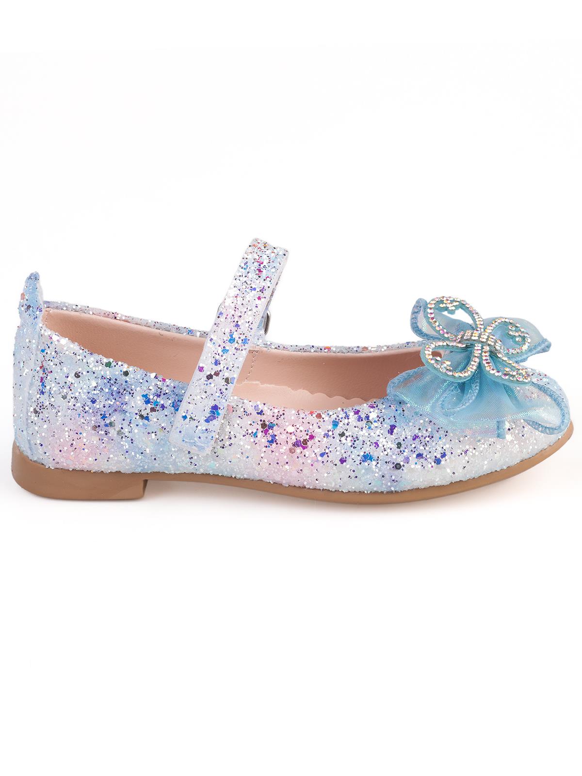 Civil Girls Kelebek Aksesuarlı 26-30 Numara Babet - Mavi