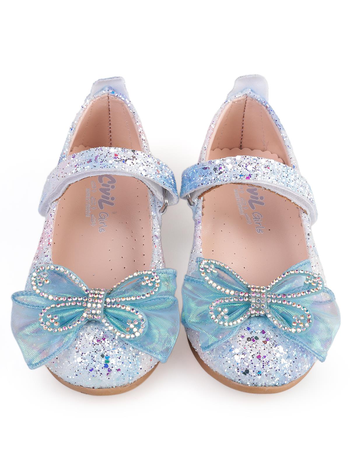 Civil Girls Kelebek Aksesuarlı 26-30 Numara Babet - Mavi