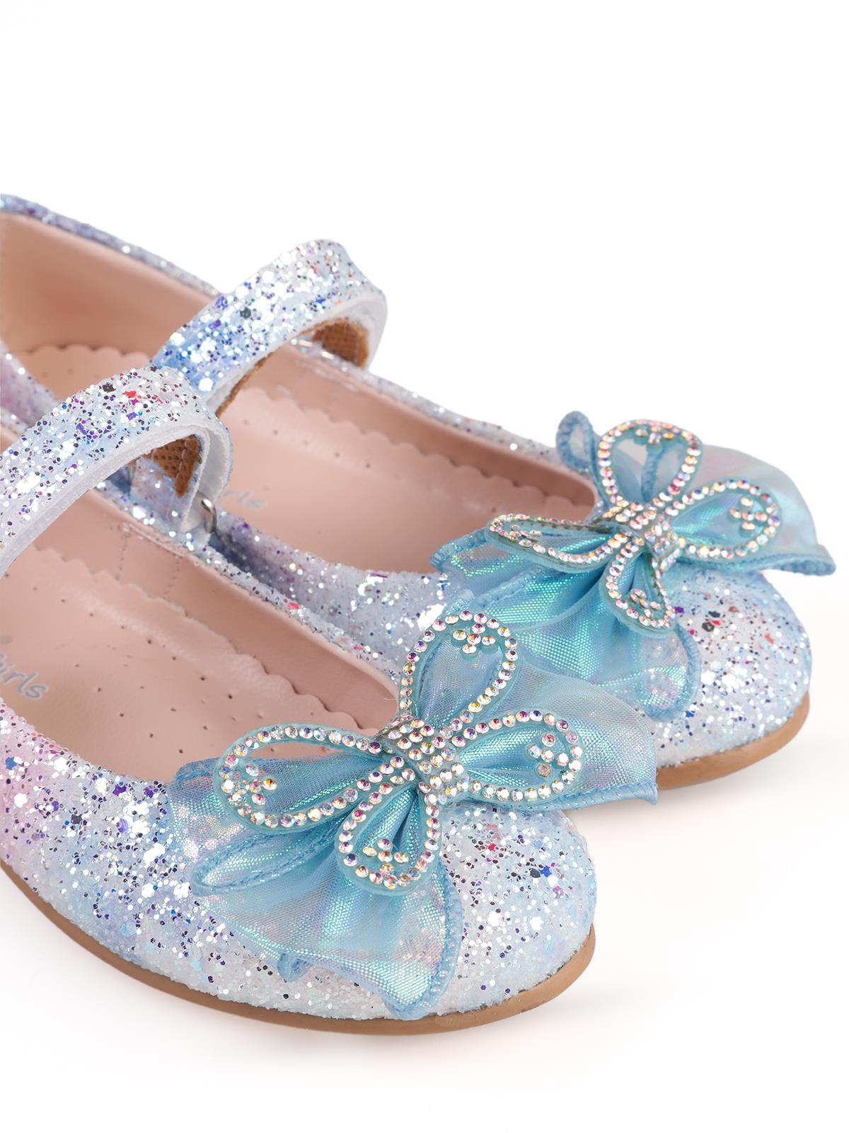 Civil Girls Kelebek Aksesuarlı 26-30 Numara Babet - Mavi