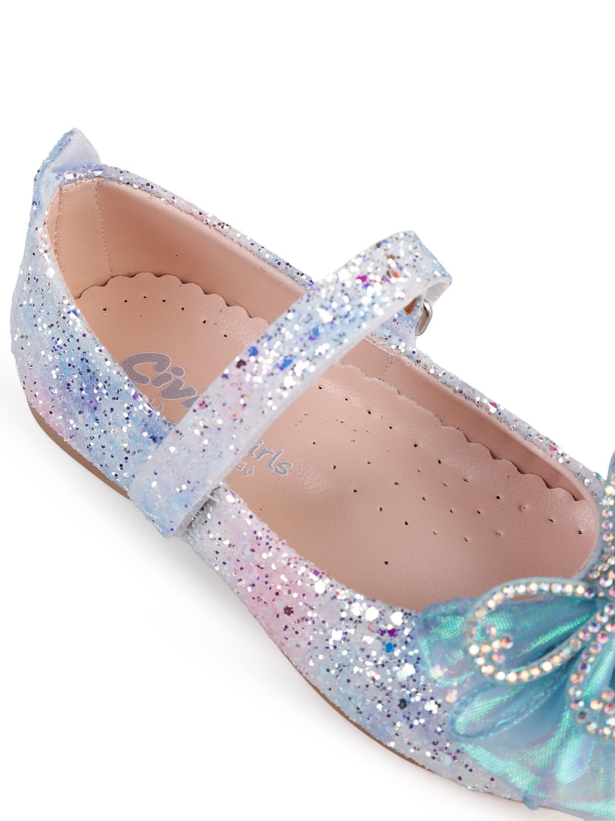 Civil Girls Kelebek Aksesuarlı 26-30 Numara Babet - Mavi