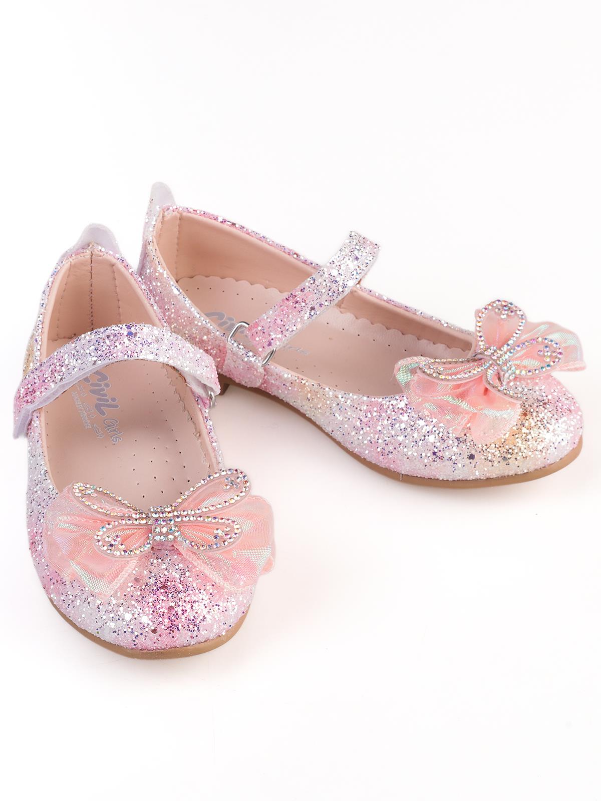 Civil Girls Kelebek Aksesuarlı 26-30 Numara Babet - Mavi