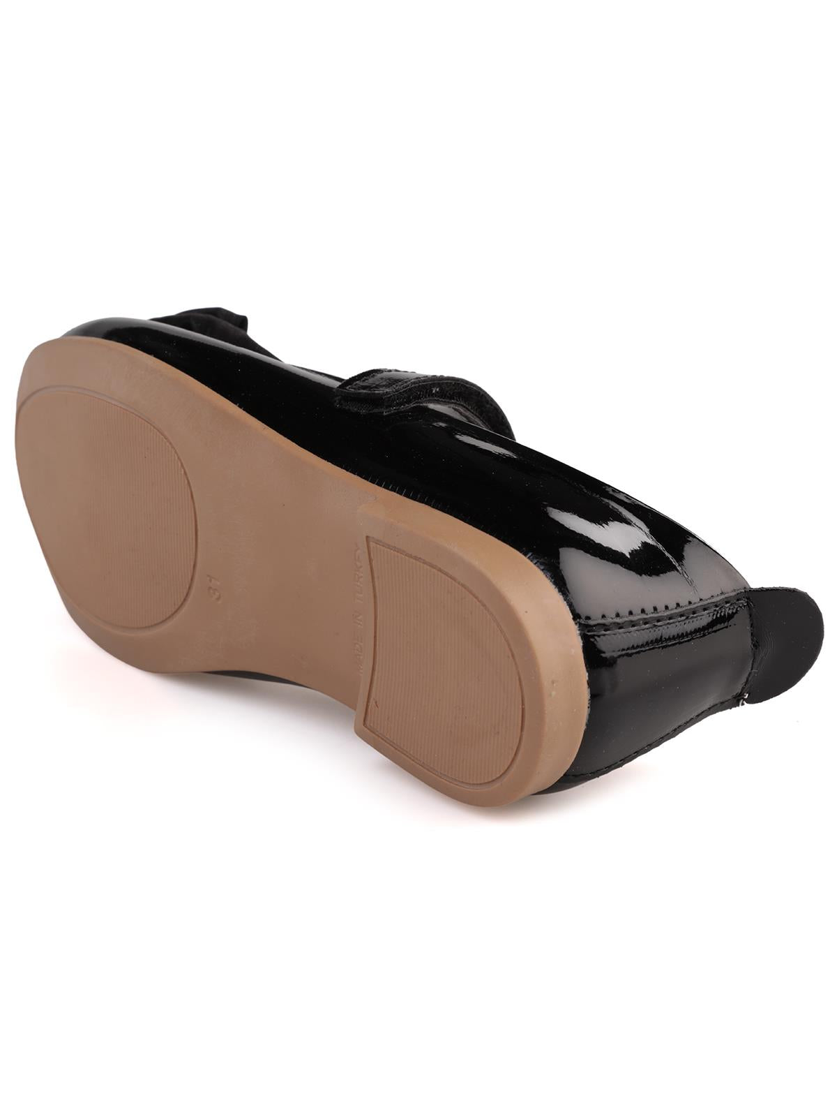 Civil Girls Kalp Aksesuarlı 31-36 Numara Babet - Gri