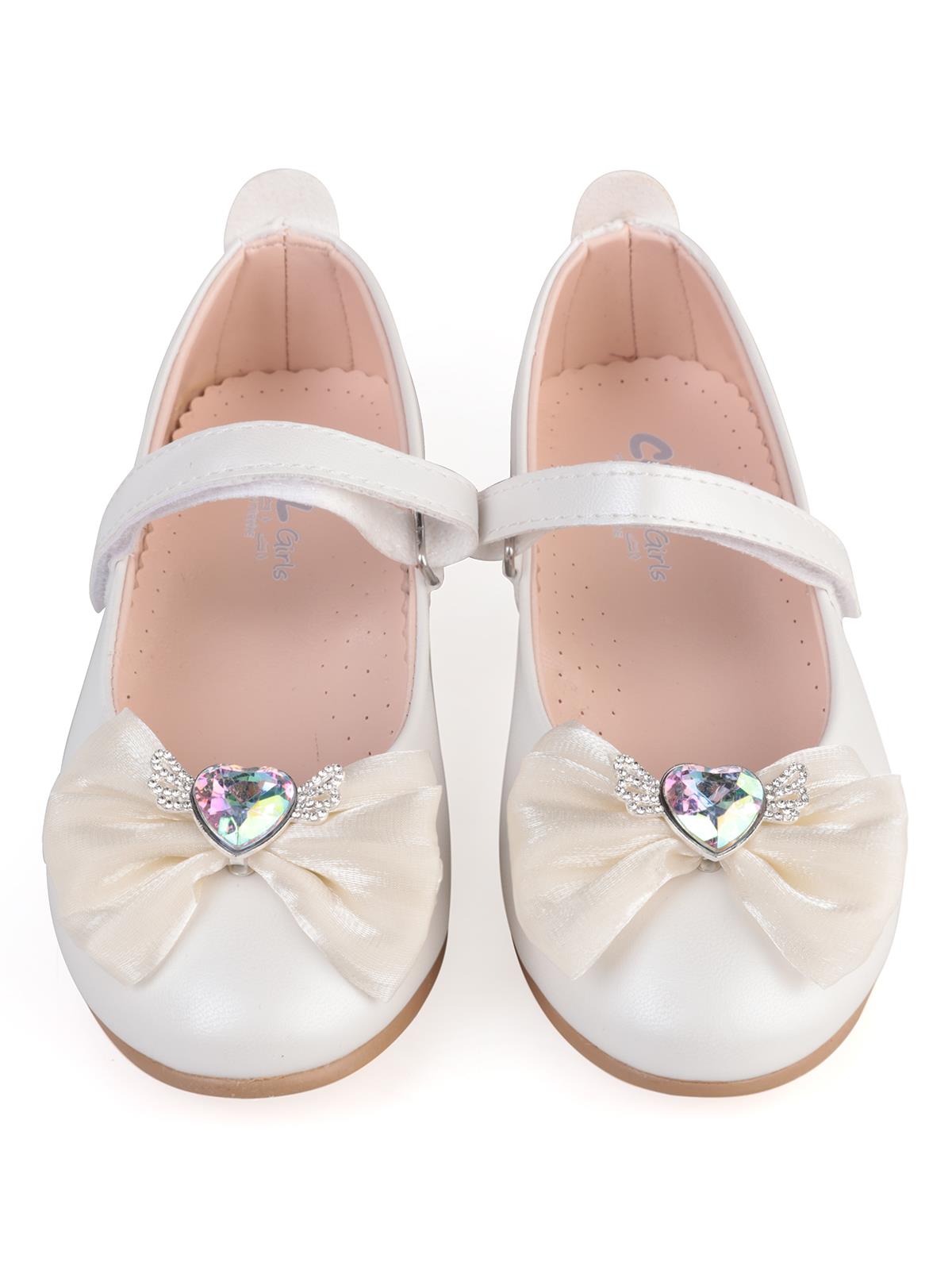 Civil Girls Kalp Aksesuarlı 31-36 Numara Babet - Gri