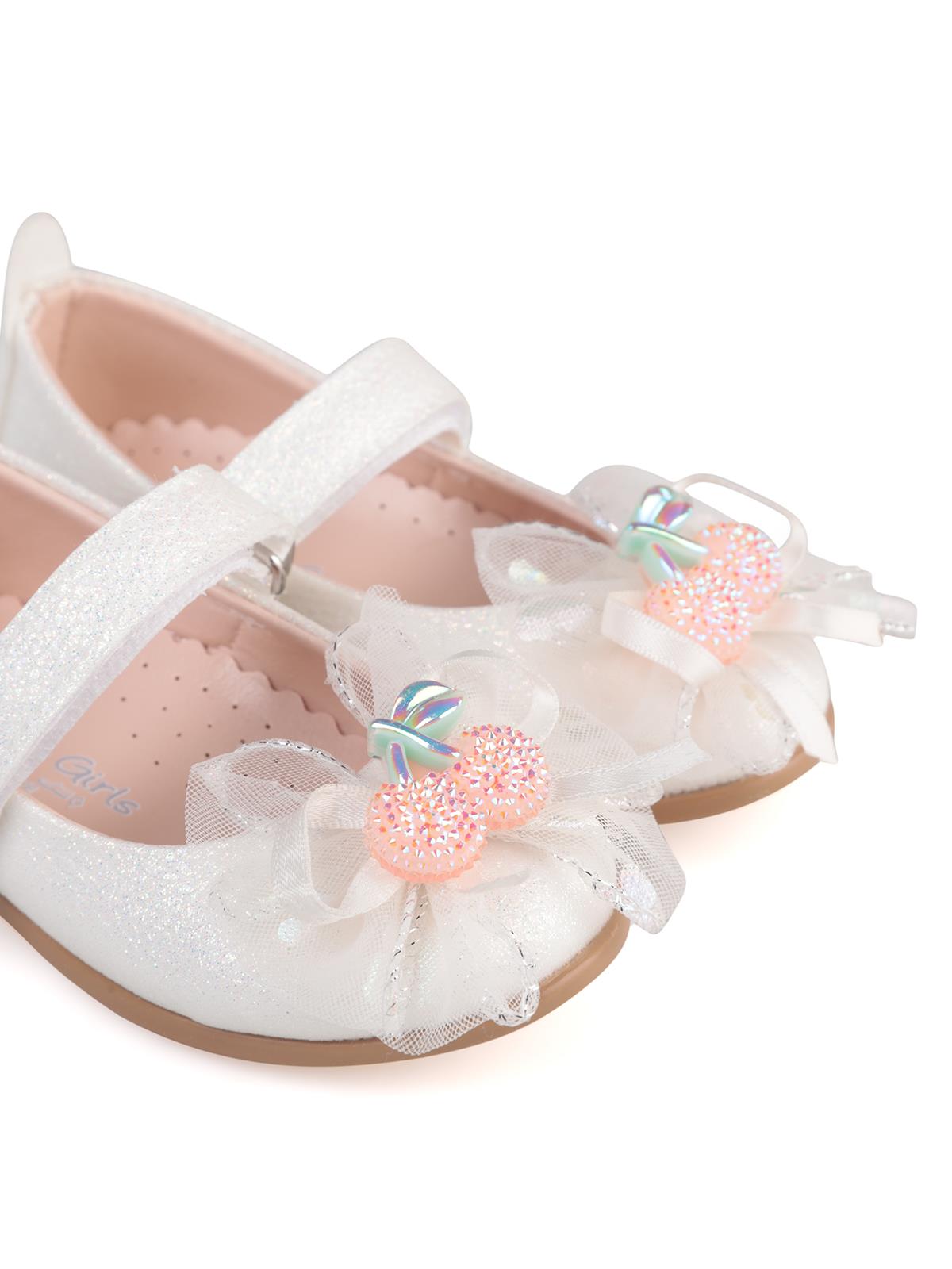 Civil Girls Kiraz Aksesuarlı 21-25 Numara Babet - Gri