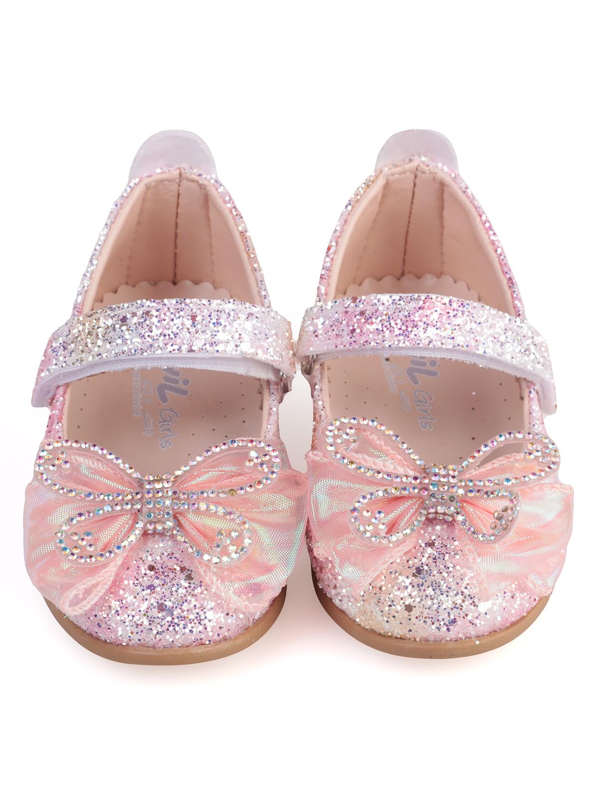 Civil Girls Kelebek Aksesuarlı 21-25 Numara Babet - Mavi