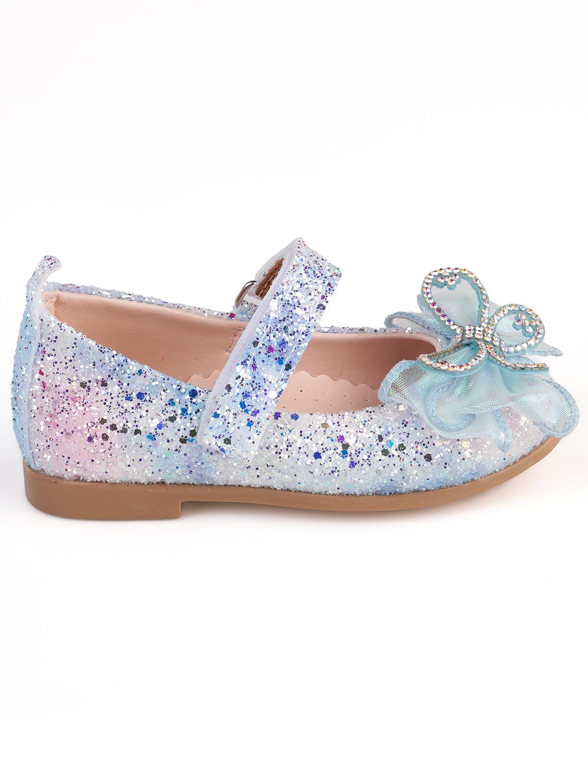 Civil Girls Kelebek Aksesuarlı 21-25 Numara Babet - Mavi