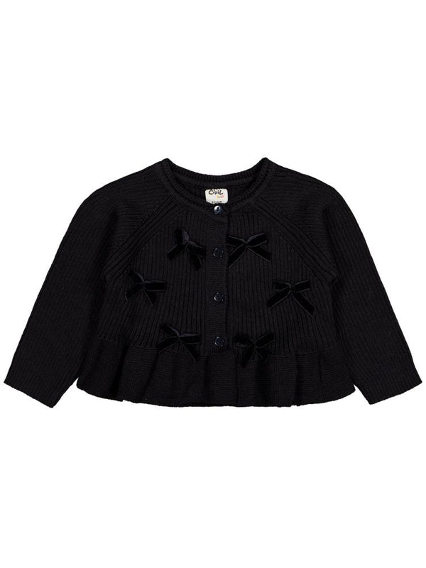 Civil Baby Fiyonklu 6-18 Ay Hırka - Siyah