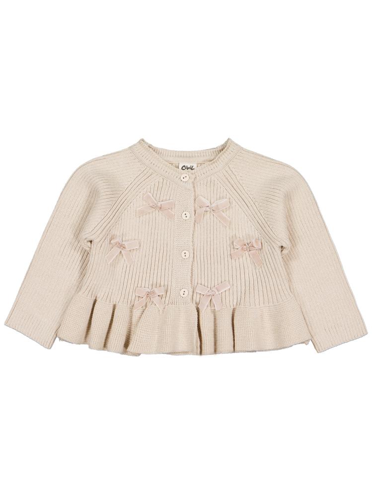 Civil Baby Fiyonklu 6-18 Ay Hırka - Siyah