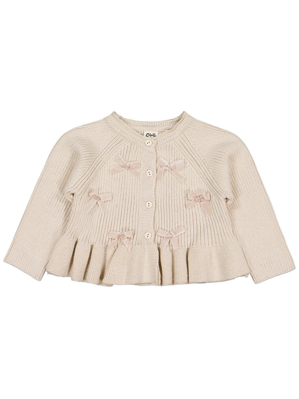 Civil Baby Fiyonklu 6-18 Ay Hırka - Siyah