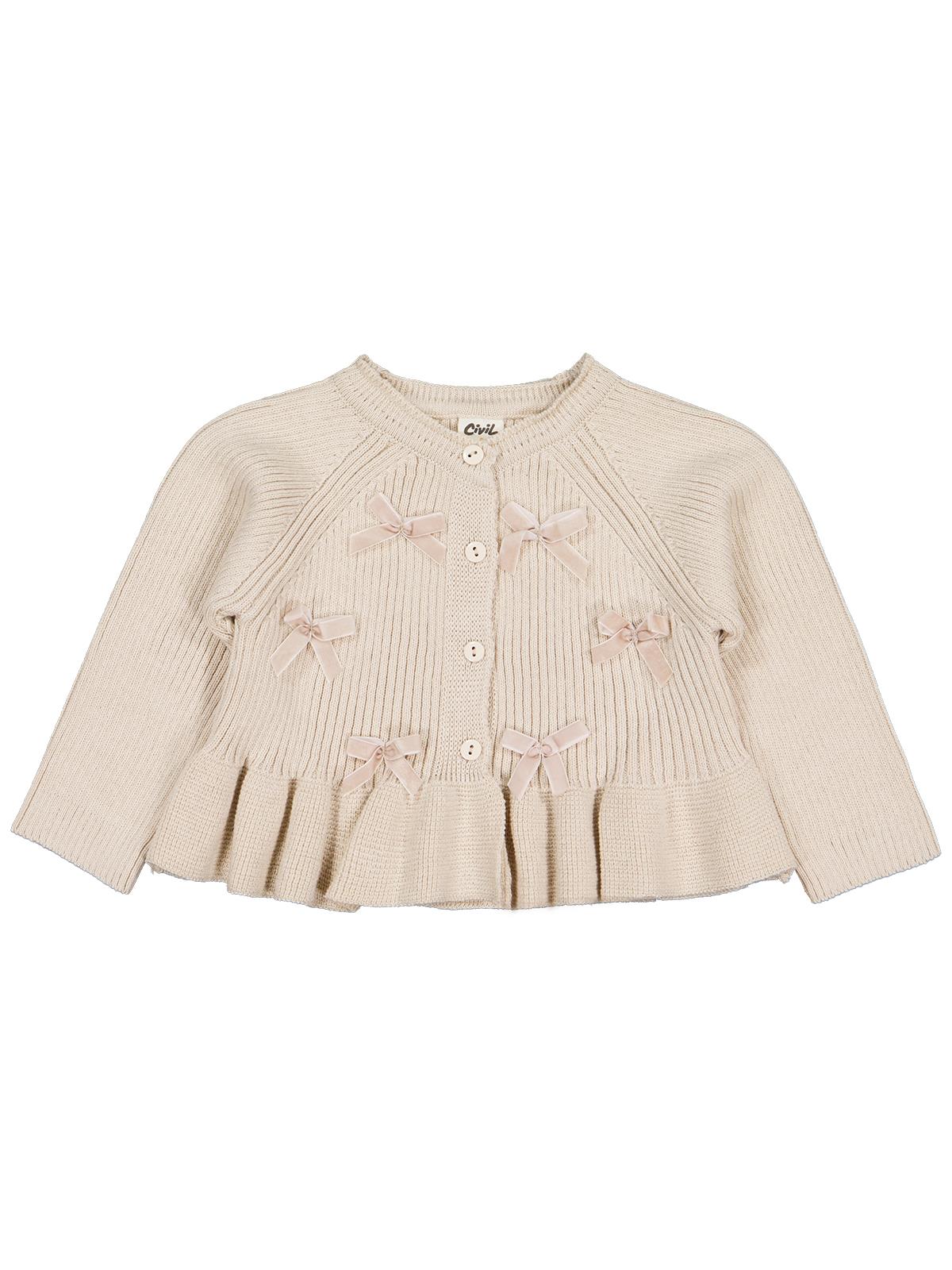 Civil Baby Fiyonklu 6-18 Ay Hırka - Siyah