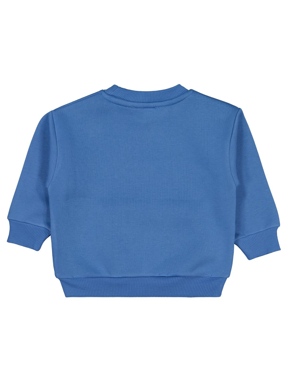 Civil Boys Üç Kafadar Baskılı-Nakışlı 2-5 Yaş Sweatshirt - Mavi