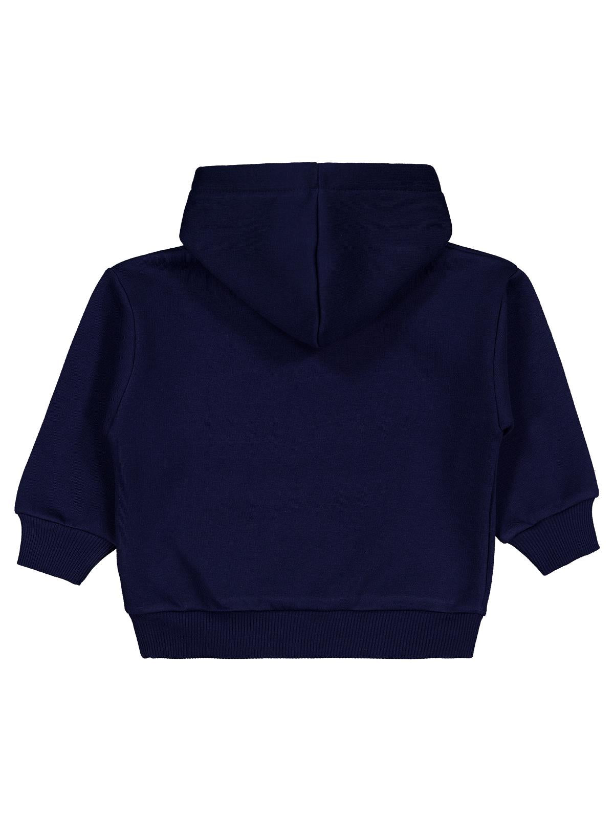 Civil Erkek Çocuk Dino Baskılı Sweatshirt | 3 İp Uzun Kol | Okul Kreş ve Günlük Kullanım - Lacivert