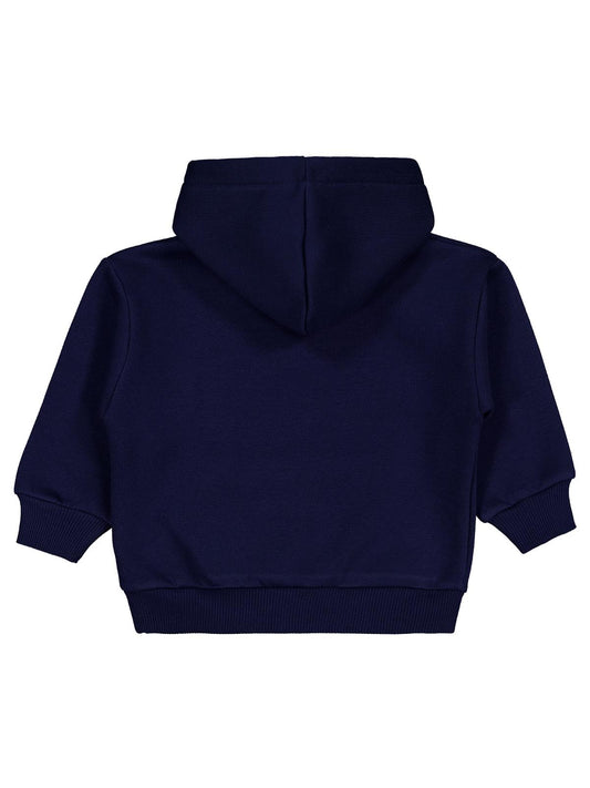 Civil Erkek Çocuk Dino Baskılı Sweatshirt | 3 İp Uzun Kol | Okul Kreş ve Günlük Kullanım - Lacivert