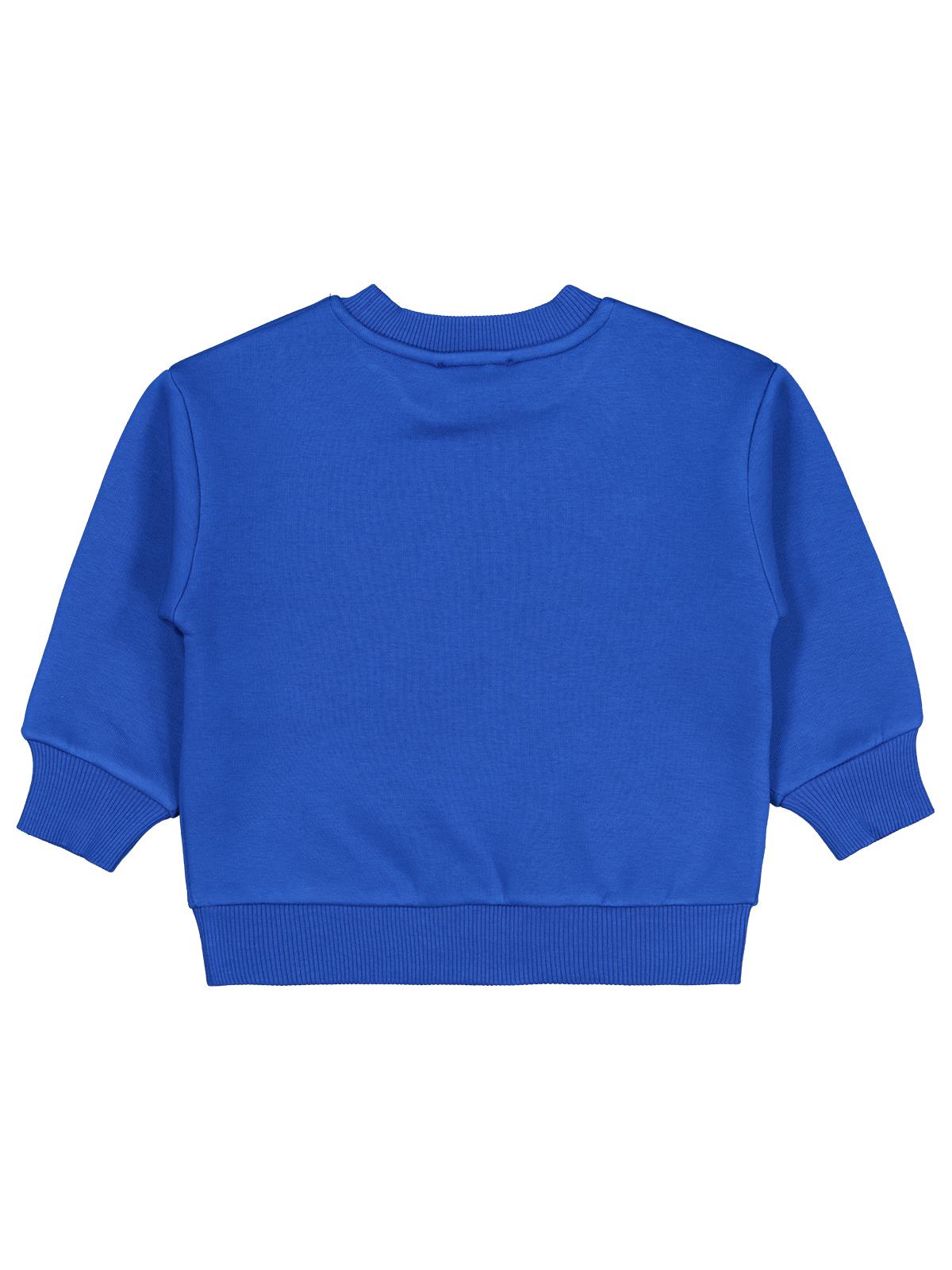 Civil Boys Monster Basklı 2-5 Yaş Sweatshirt - Mavi