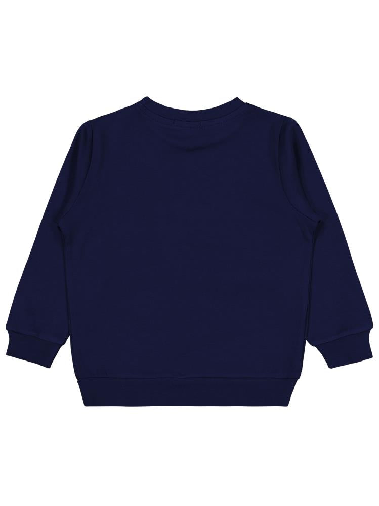 Civil Boys Köpek Baskılı 2-5 Yaş Sweatshirt - Lacivert