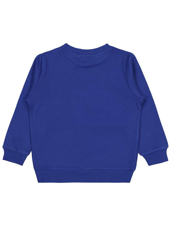 Civil Boys Köpek Baskılı 2-5 Yaş Sweatshirt - Mavi