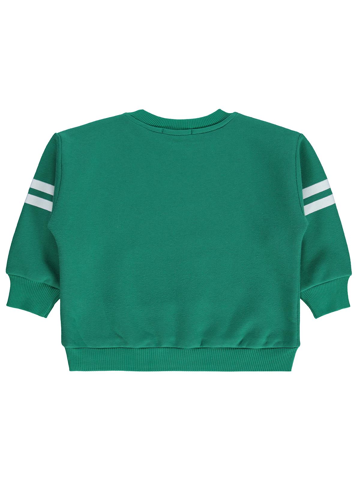 Civil Boys Cool Dude Baskı/Nakışlı 2-5 Yaş Sweatshirt - Yeşil