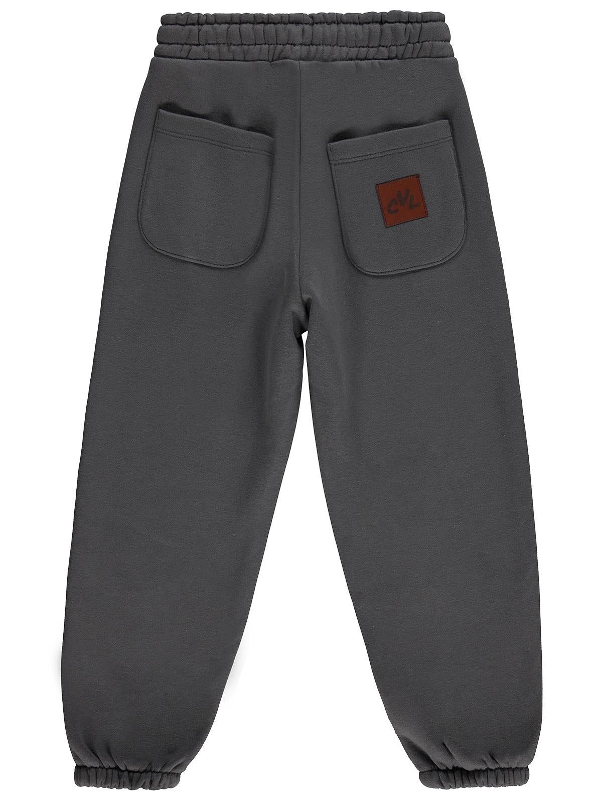 Civil Boys Deri Etiketli 10-13 Yaş Eşofman Altı - Gri