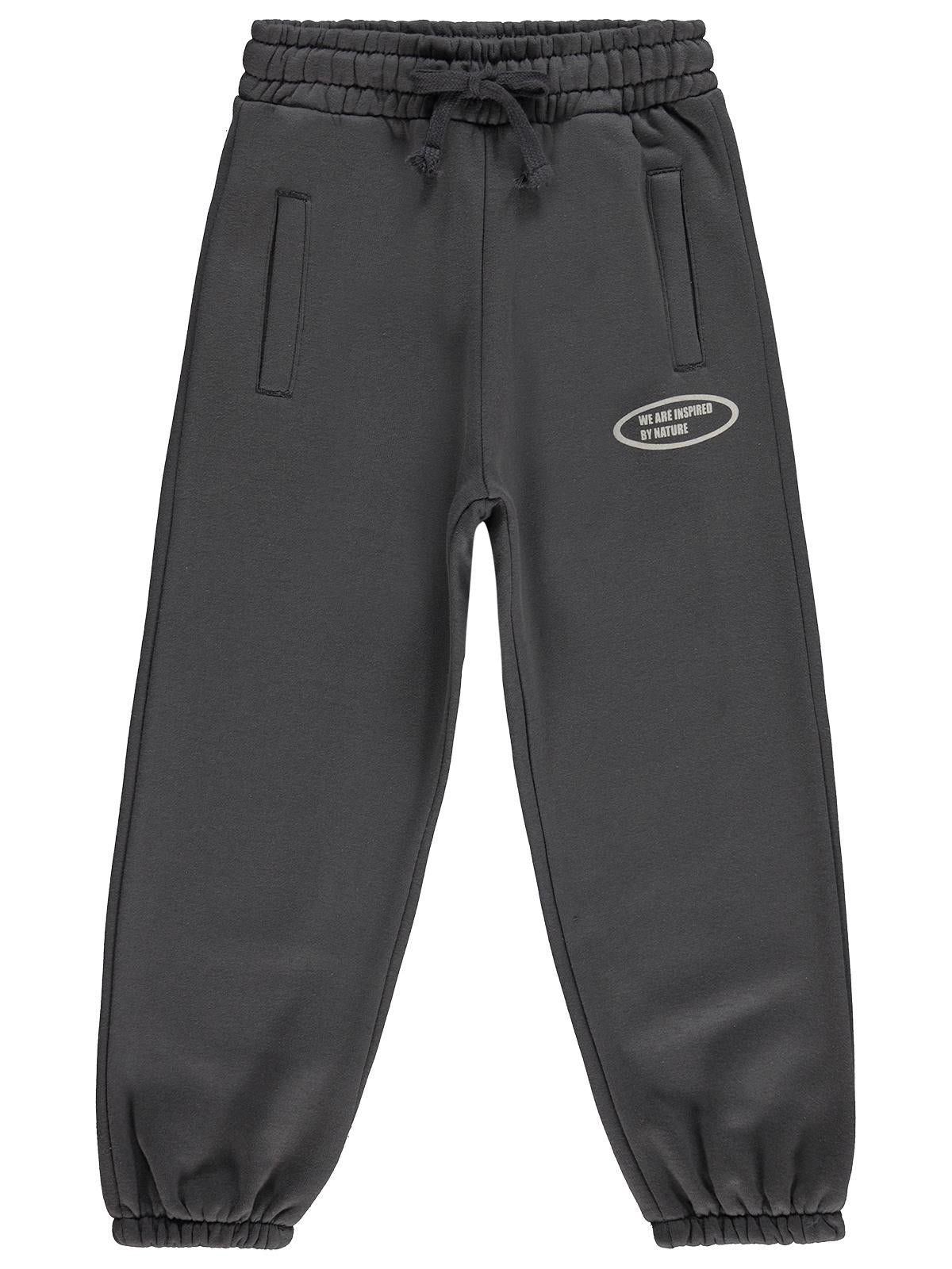 Civil Boys Deri Etiketli 6-9 Yaş Eşofman Altı - Gri