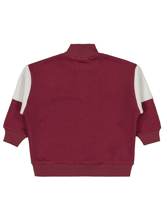 Civil Boys Erkek Çocuk Winners Baskılı Sweatshirt | 3 İp Uzun Kol | Okul Kreş ve Günlük Kullanım - Bordo