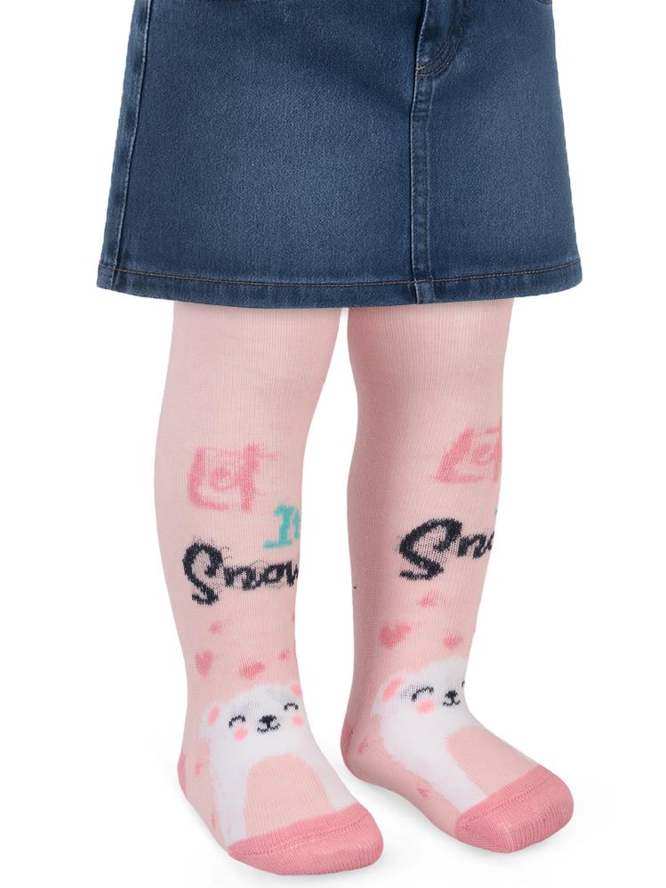 Civil Baby Let It Snow 6-18 Ay Bebek Kız Külotlu Çorap - Pembe