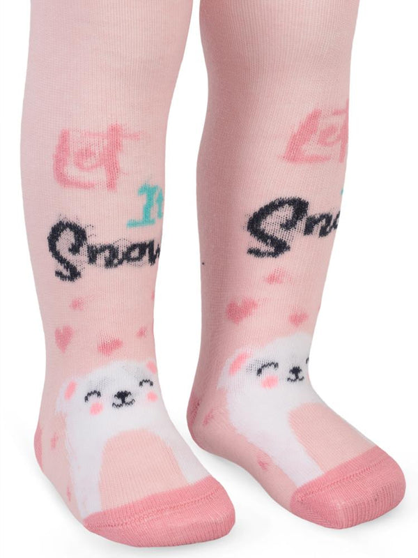 Civil Baby Let It Snow 6-18 Ay Bebek Kız Külotlu Çorap - Pembe