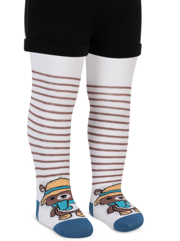 Civil Baby Cool Bear 6-18 Ay Bebek Erkek Külotlu Çorap - Mavi