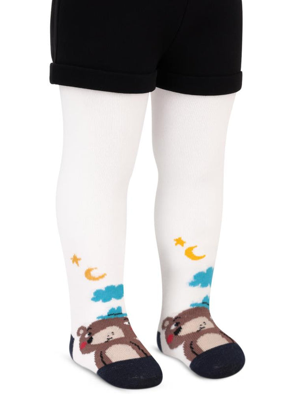 Civil Baby  Night Bear 6-18 Ay Bebek Erkek Külotlu Çorap - Lacivert