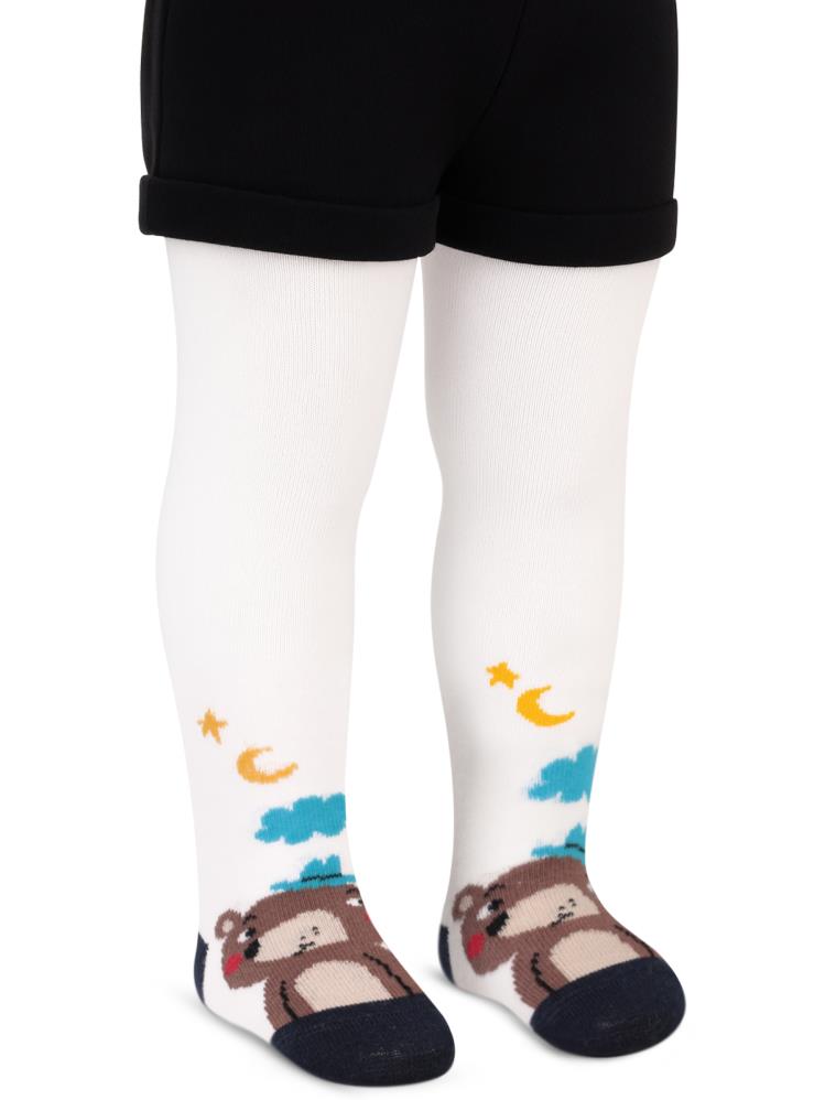 Civil Baby  Night Bear 6-18 Ay Bebek Erkek Külotlu Çorap - Lacivert