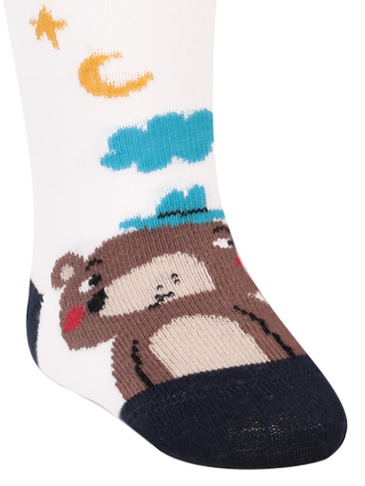 Civil Baby  Night Bear 6-18 Ay Bebek Erkek Külotlu Çorap - Lacivert