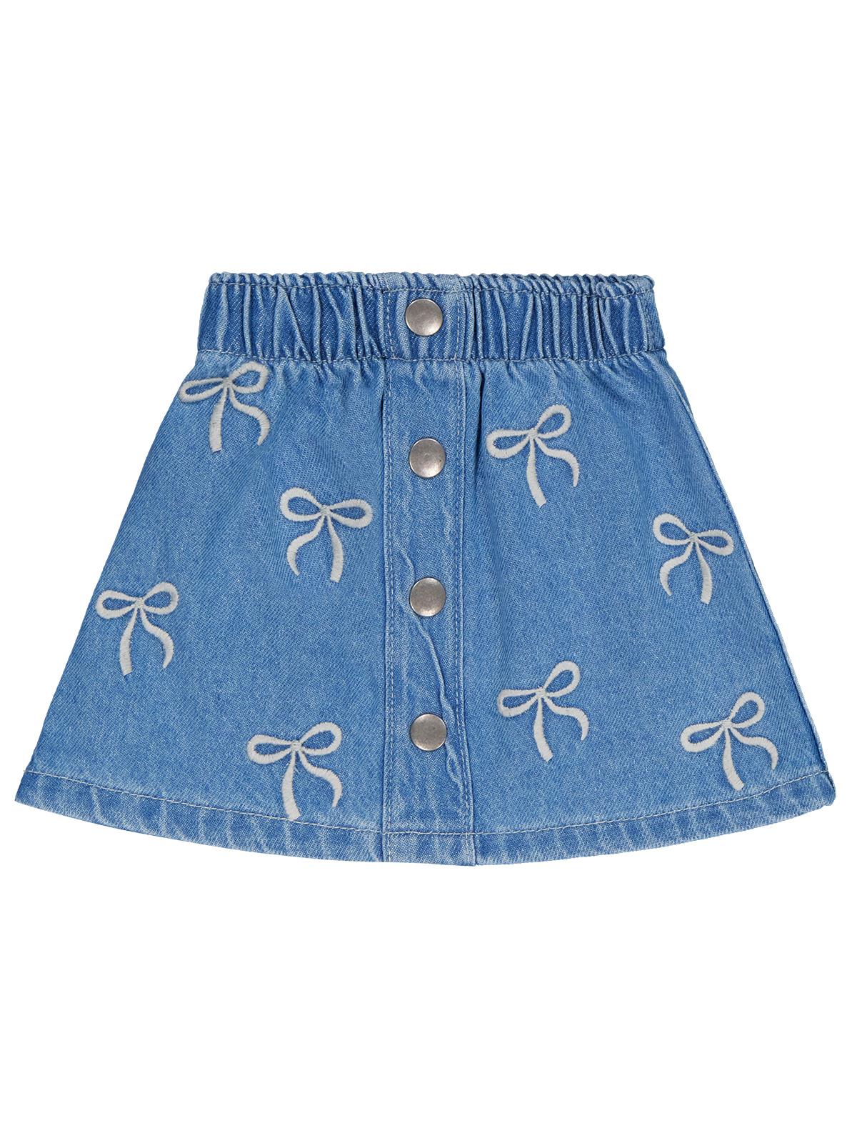 Civil Baby Fiyonk Nakışlı 6-18 Ay Etek - Mavi