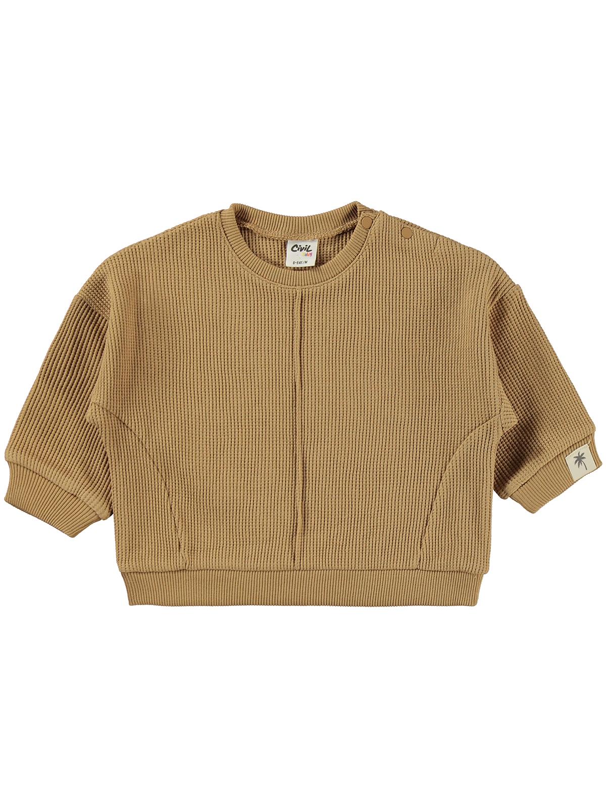 Civil Baby Etiketli 6-18 Ay Takım - Kahverengi