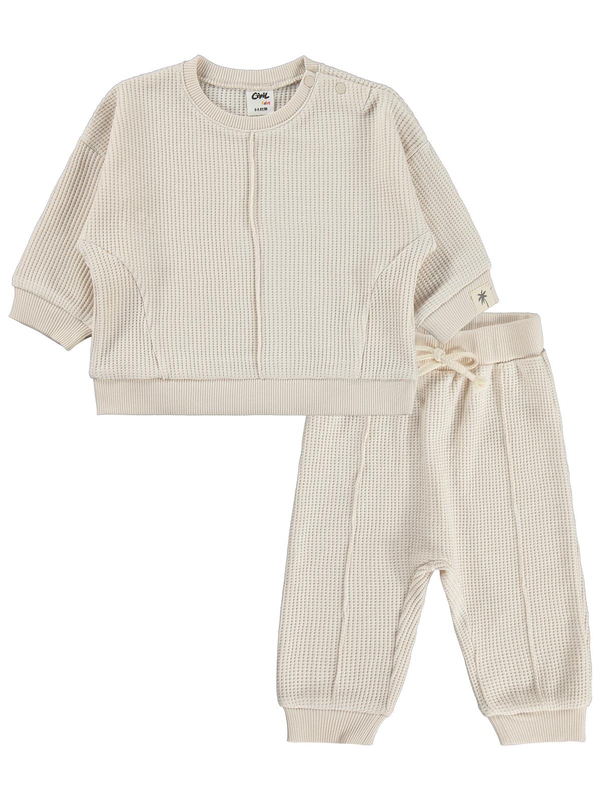 Civil Baby Etiketli 6-18 Ay Takım - Bej