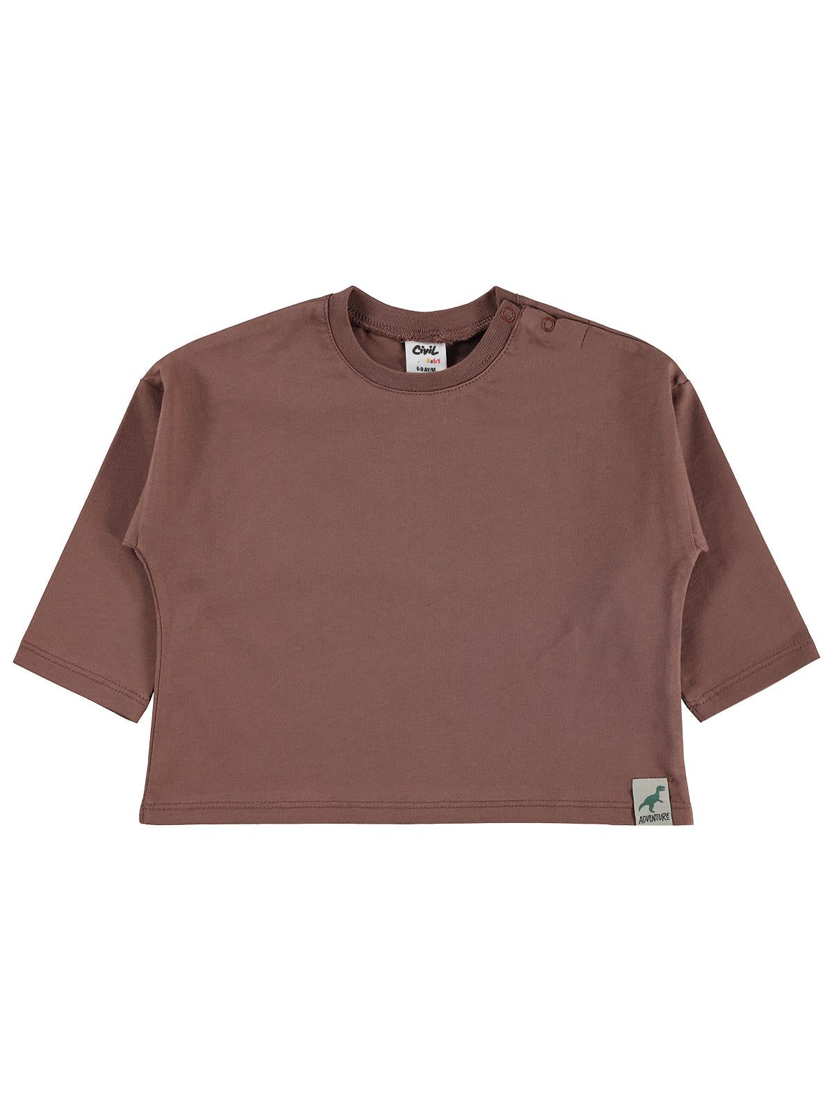 Civil Baby Basic 6-18 Ay Sweatshirt - Kahverengi